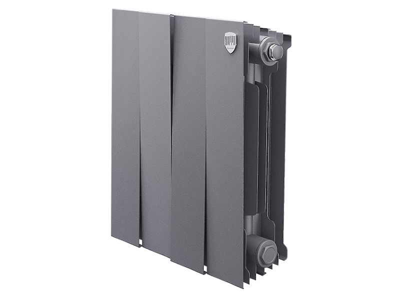 Радиатор биметаллический Royal Thermo PianoForte 300 /Silver Satin x 4 секции