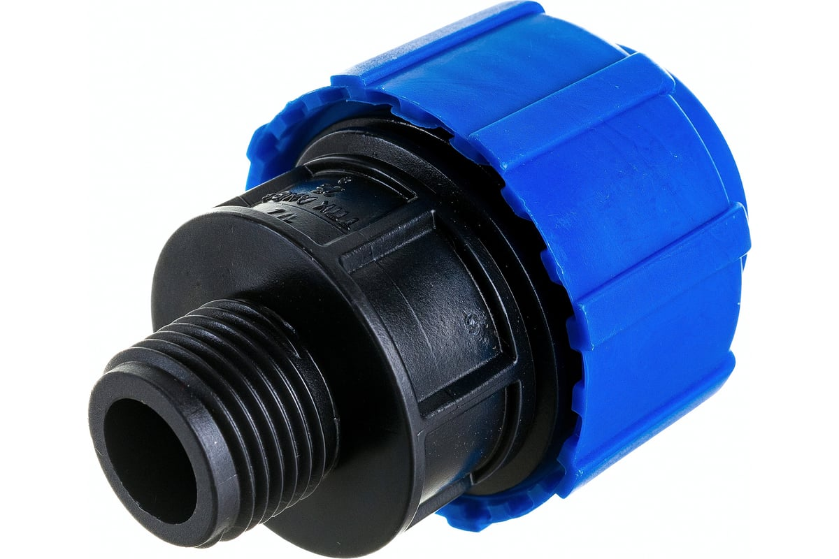 Муфта компрессионная ТПК-АКВА ПЭ Дн25х1/2" НР