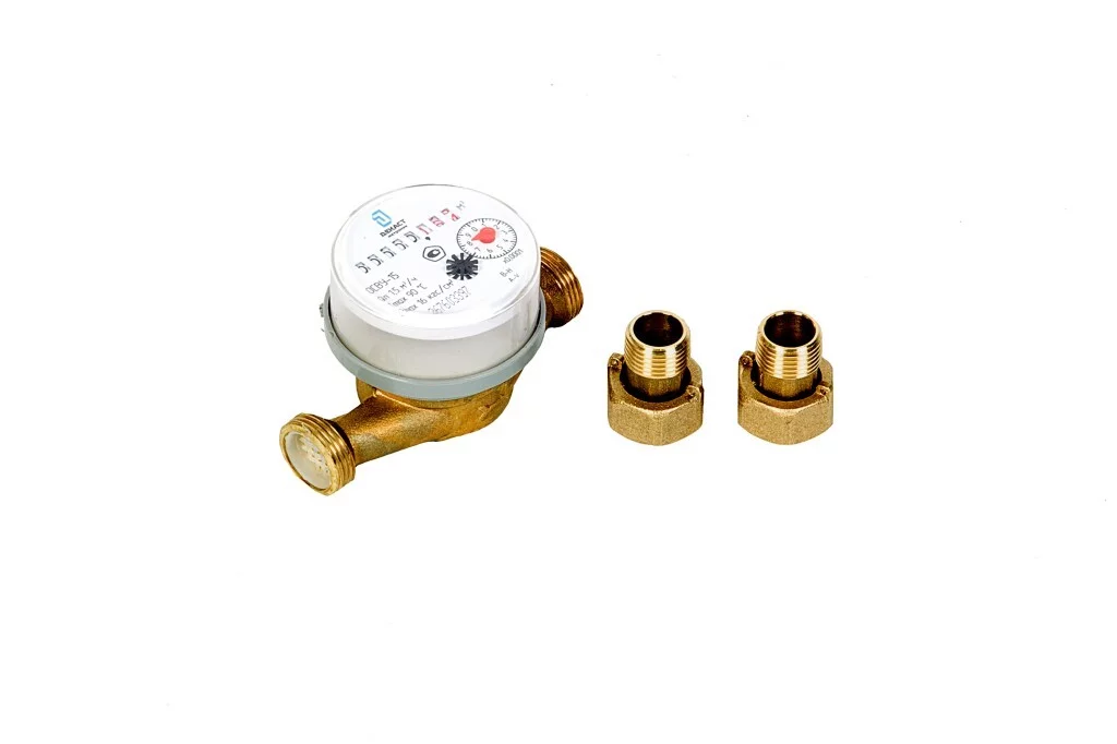 Счетчик воды универсальный Декаст ОСВУ-15  Ду15 Ру16 90°С L=110мм резьба (без кмч)