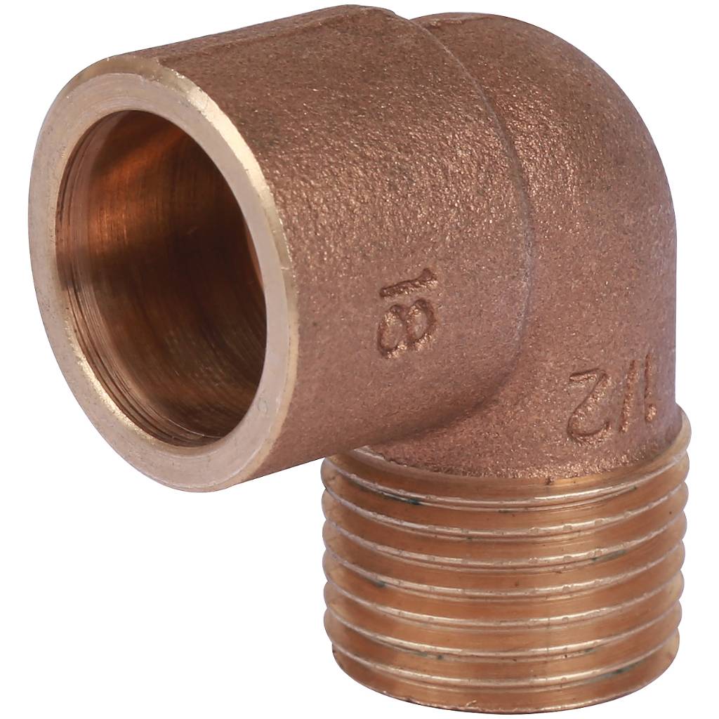 Угловой переход Sanha 18x1/2 ВП-НР под пайку 4092g бронза