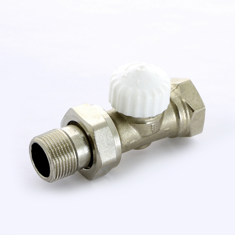 Вентиль термостатический UNI-FITT HВ 3/4 никелированный с разъёмным соединением