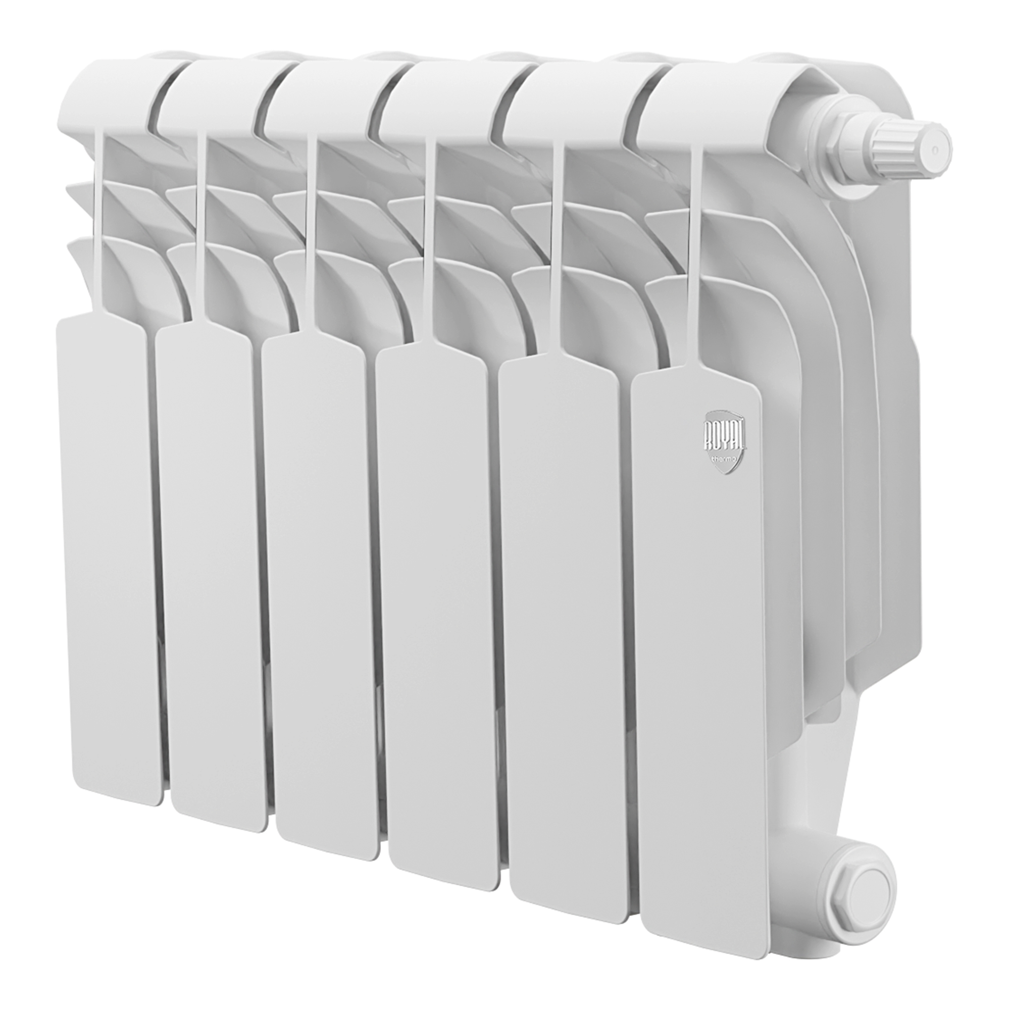 Радиатор биметаллический Royal Thermo Vittoria Super 300 VDR80 - 6 секций нижнее правое