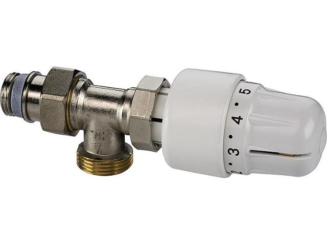 Вентиль Simplex RTL 1/2 x 3/4 в комплекте с термостатической головкой (угловой)