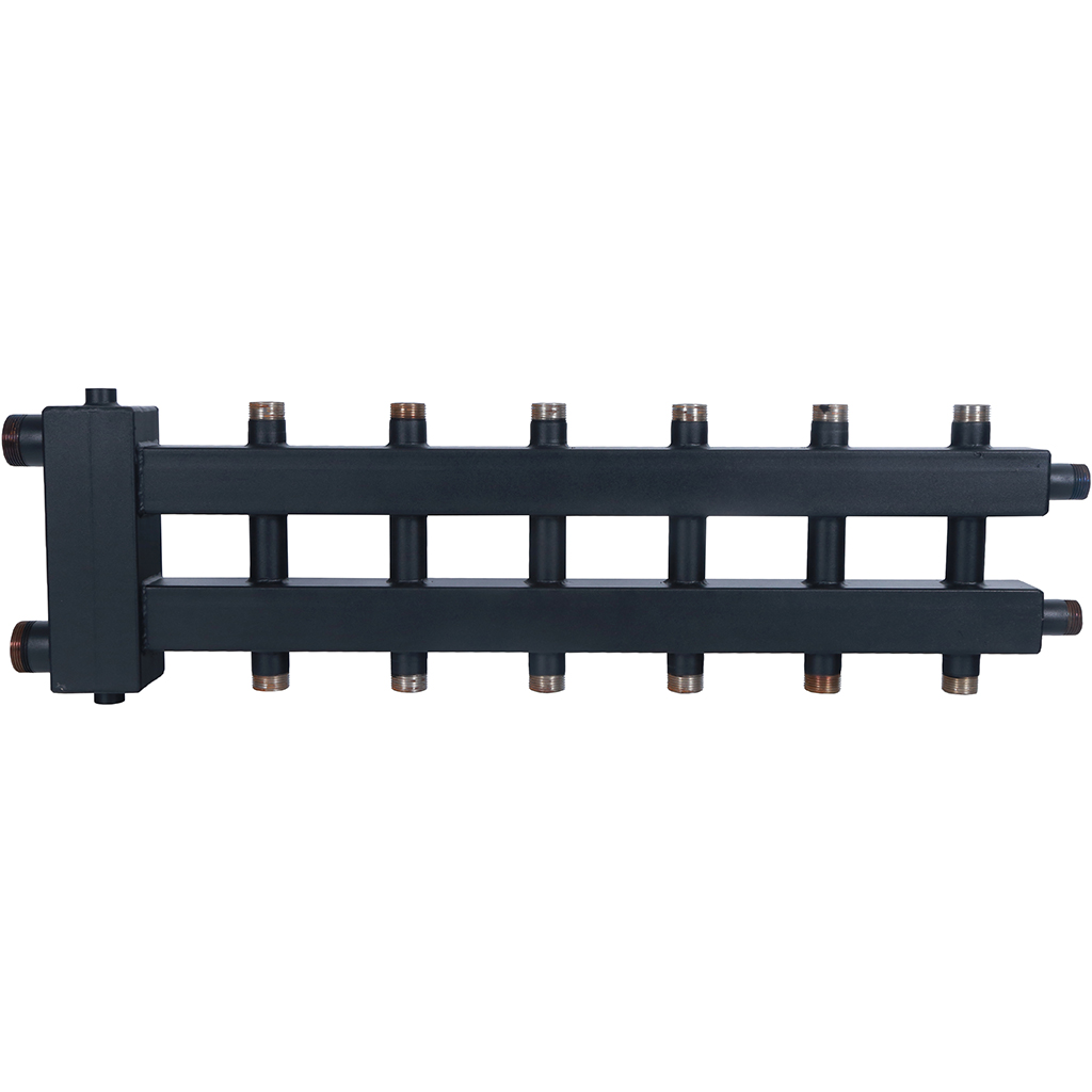 Коллектор ROMMER с гидроразделителем на 3+3+1 контура (до 85 кВт) дублер рядный