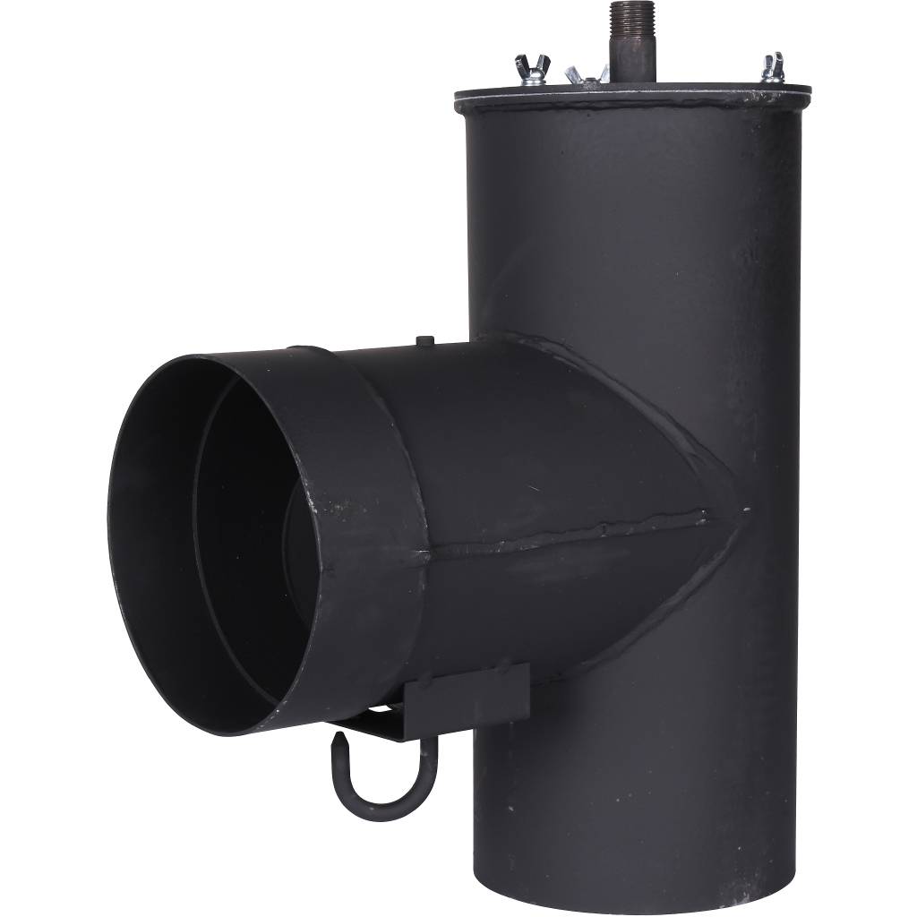 Патрубок дымохода ROMMER вертикальный D=150 L=304 H=396