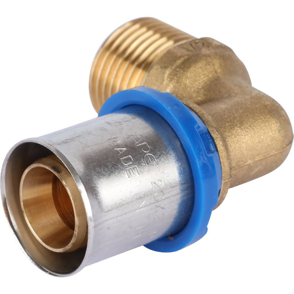 Угольник-переходник APE 1/2"x20 НР для металлопластиковых труб