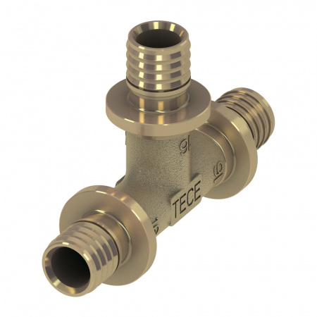 Тройник TECE TECEflex 90° 20х20х20 (латунь)
