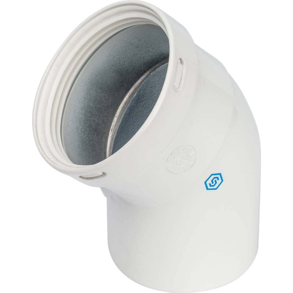 Отвод дымохода STOUT 45° п/м DN80