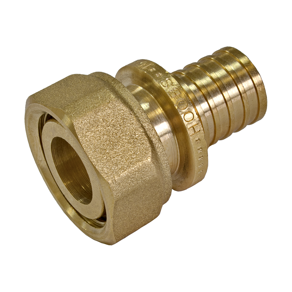 Переход HOOBS с накидной гайкой на плоское уплотнение 25x3.5-G1"