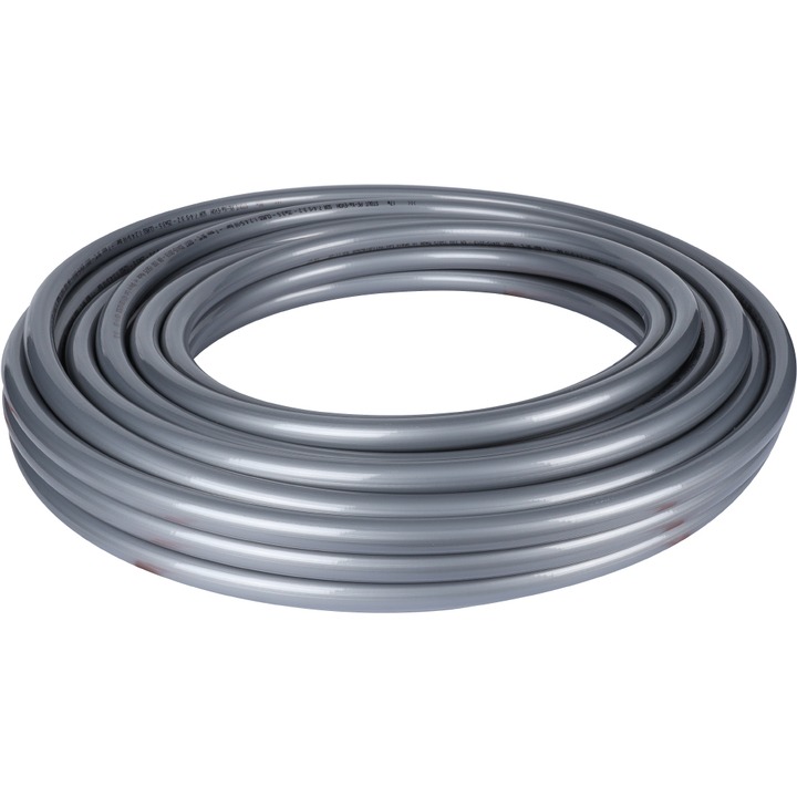 Труба STOUT PEX-a 25х3,5 из сшитого полиэтилена с кислородным слоем (бухта 30 метров) серая