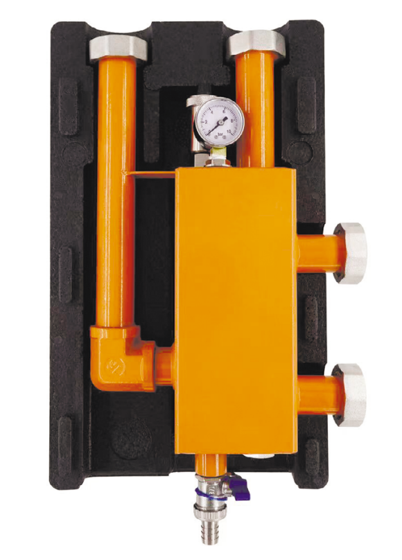 Гидравлическая стрелка ROMMER 3 м³/ч с накидными гайками 1 1/2