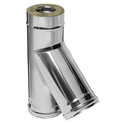 Сэндвич-тройник Ferrum 135° (430/0,5мм + нерж.) D250х350