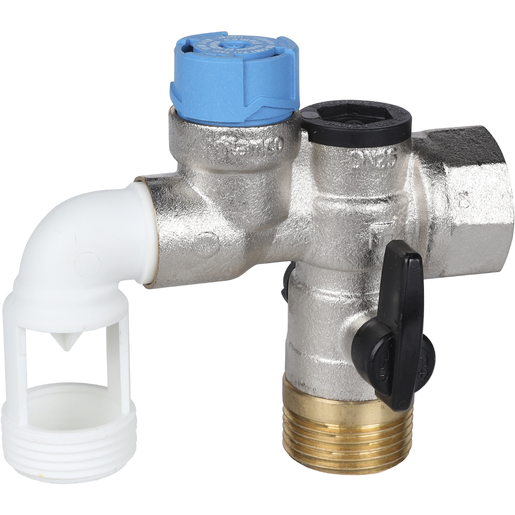 Группа безопасности бойлера Flamco Flexbrane CF 1 гориз. 1" F x 1" M x 1" M