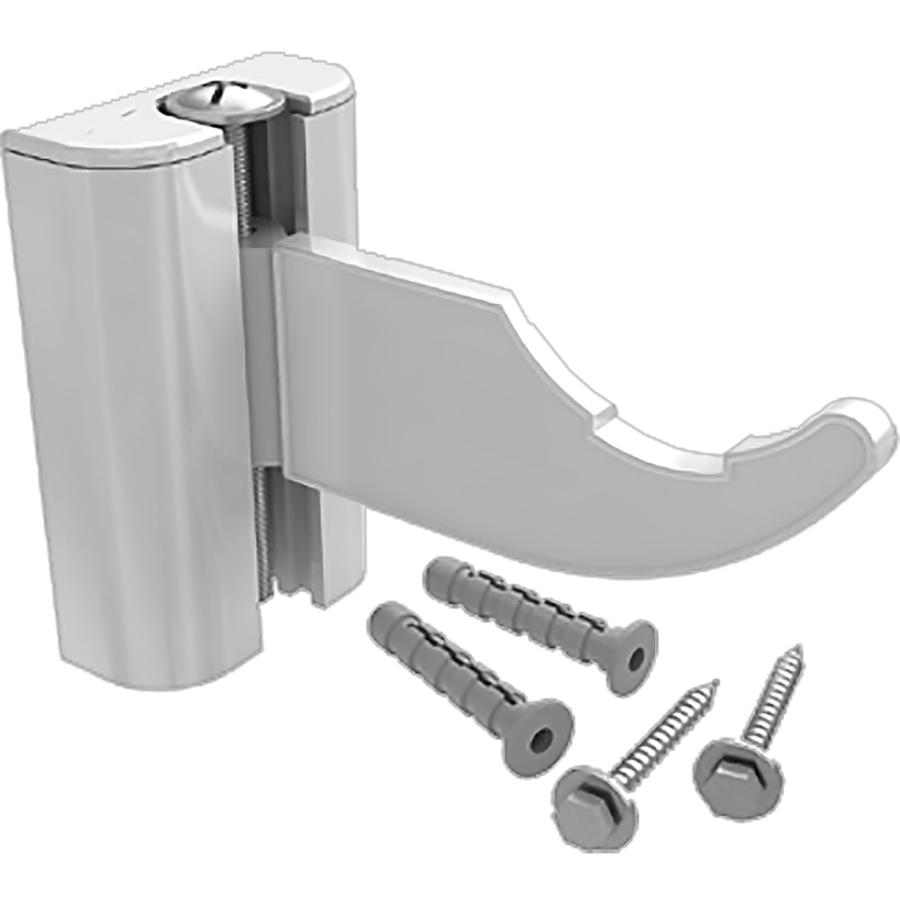 Комплект настенных регулируемых кронштейнов STOUT для радиаторов (2 шт) RAL 9016