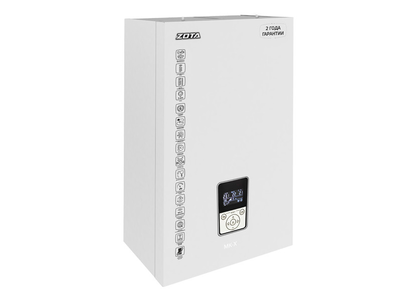 Настенный электрический котел ZOTA MK-X - 7,5 (7.5 кВт 220/380В, одноконтурный)