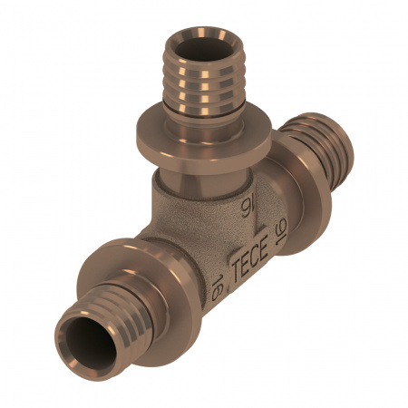 Тройник TECE TECEflex 90° 40х40х40 (бронза)
