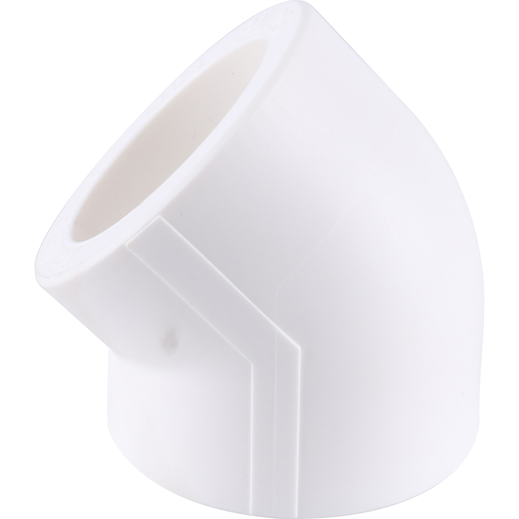 Kalde d=63 Угольник 45* для полипропиленовых труб под сварку (цвет белый)