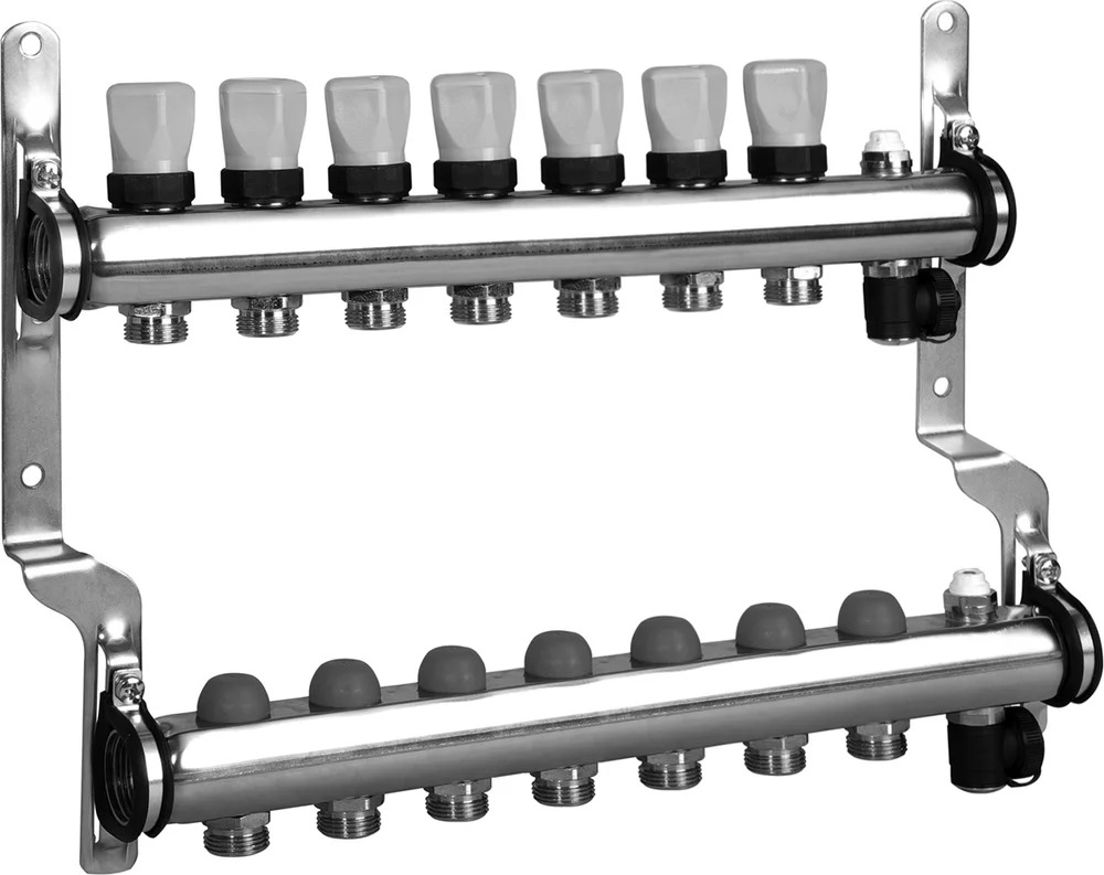 Коллектор Meibes с термовставками на 7 выходов