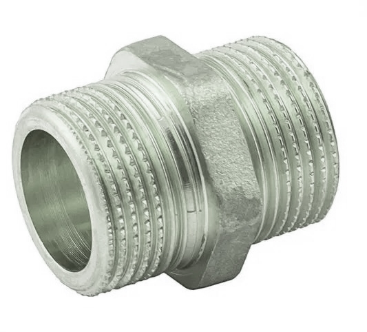 Ниппель ELSEN, НН, 3/4", 3/4", TIN латунь, равнопроходной