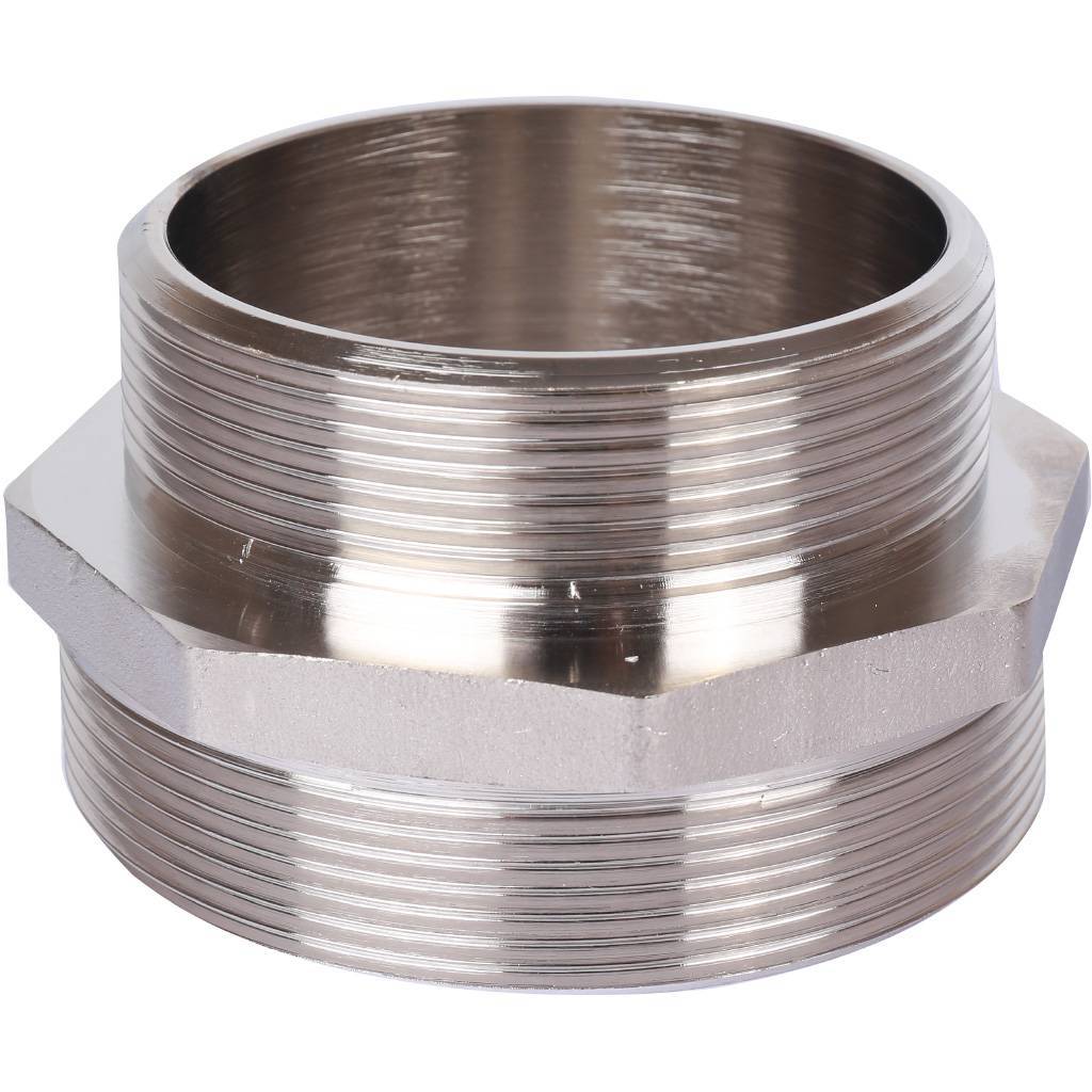 Ниппель STOUT 3"х2 1/2" переходной HH (никелированный)