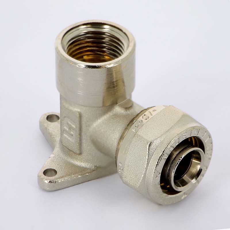 Водорозетка UNI-FITT 20х3/4 обжим-В (никелированная)