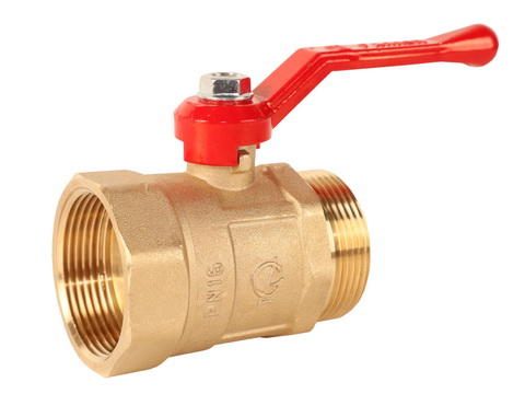 Кран шаровой ГАЛЛОП ПРАКТИК 121 Ду40 Ру16 ВР/НР (рычаг красный)