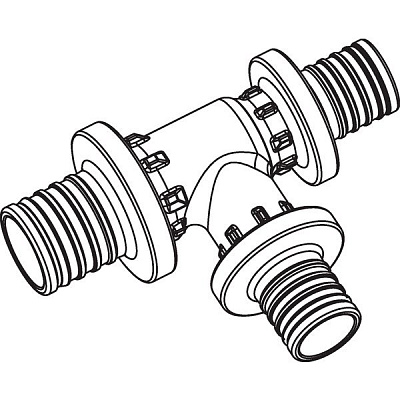 Тройник ELSEN Ø 25—25—16, PPSU (полифенилсульфон PX)
