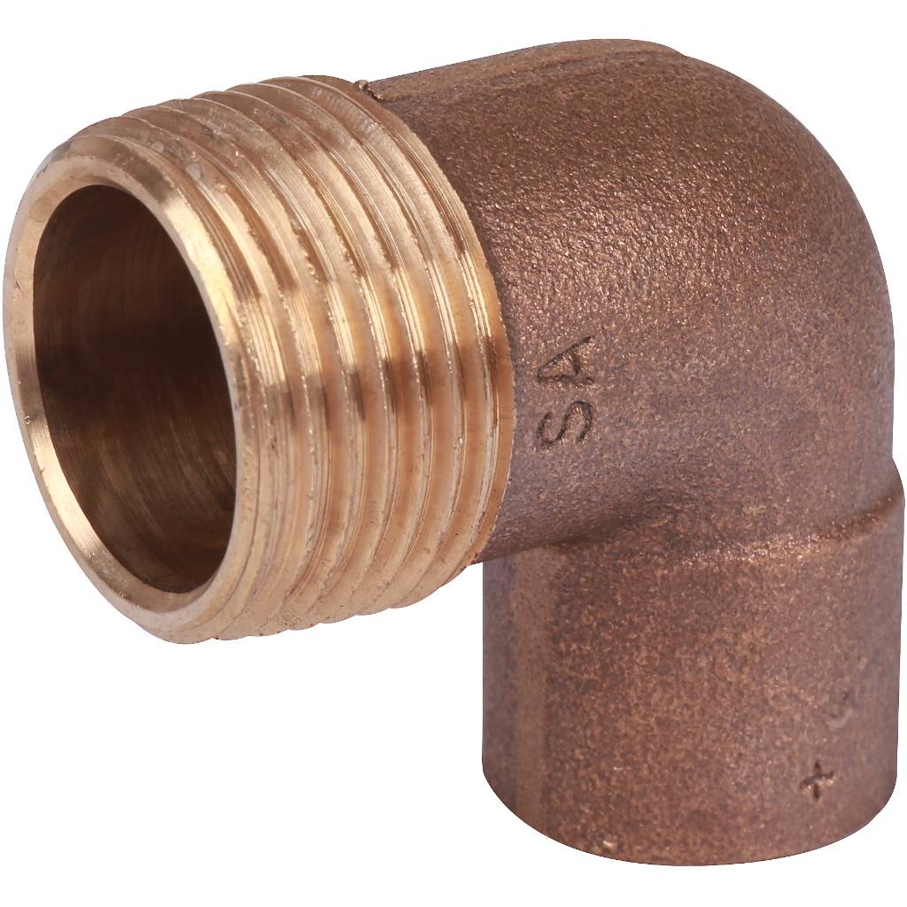 Угловой переход Sanha 22x1 ВП-НР под пайку 4092g бронза