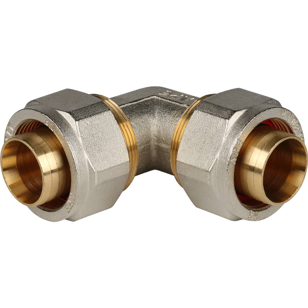 Угольник 90° STOUT 32x32 для металлопластиковых труб (винтовой)