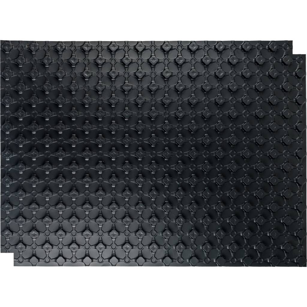 Мат для теплого пола STOUT 1100x800x20 мм с бобышками (черный)
