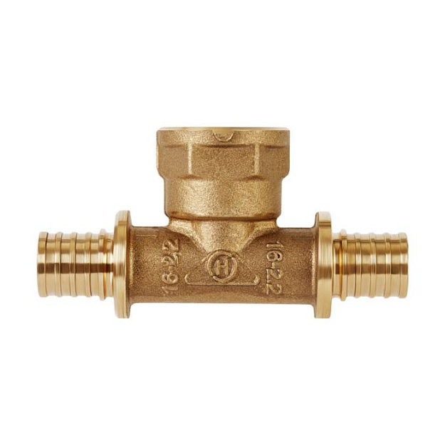 Тройник HOOBS прямой переходной с внутренней резьбой 16x2.2-G1/2"-16x2.2