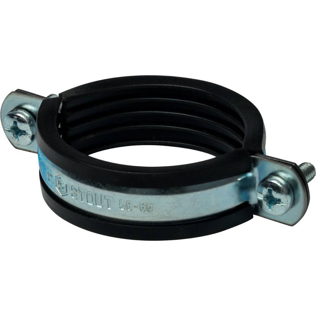 Хомут STOUT 2" (59-65) для труб с гайкой