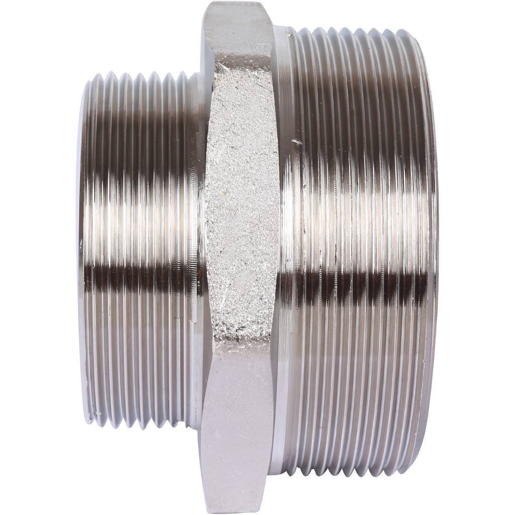 Ниппель STOUT 2 1/2"х2" переходной HH (никелированный)