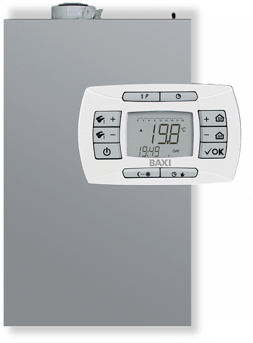 Настенный конденсационный газовый котел Baxi LUNA IN PLUS 1.24 3.4-27.4кВт (уличный)