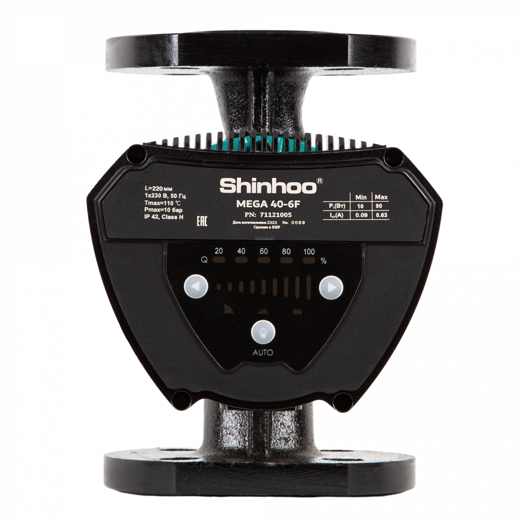 Циркуляционный насос Shinhoo MEGA 40-10F 10-185Вт 1x230В 50Гц DN40 PN10 (фланец)