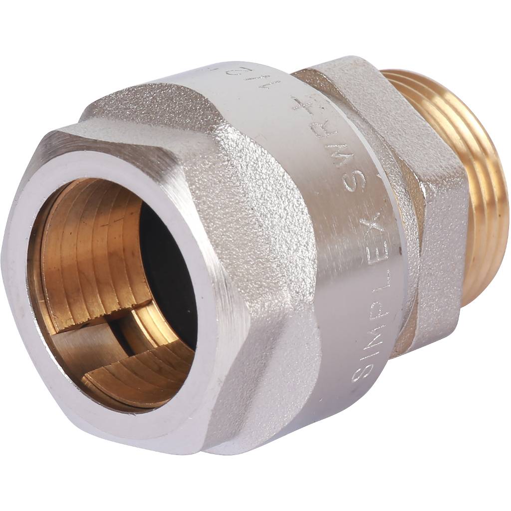 Трубный адаптер Simplex PLUS DVGW 1/2"х3/4'' НР с евроконусом