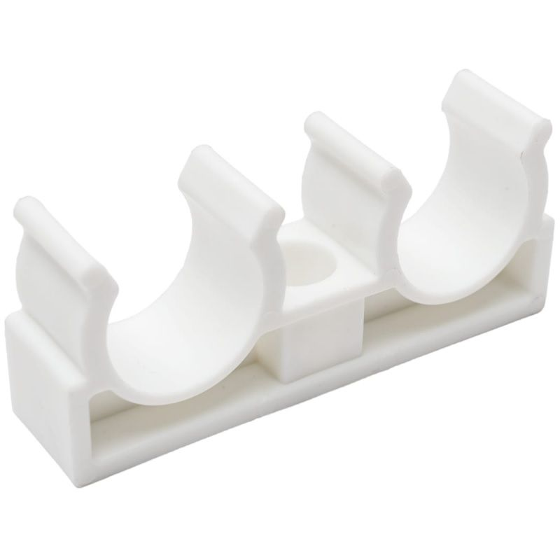 Опора двойная РосТурПласт PP-R Дн32 (белая)