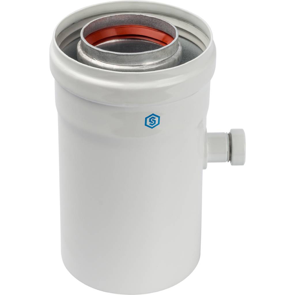 Конденсатосборник STOUT DN60/100 п/м горизонтальный (уплотнения в комплекте)