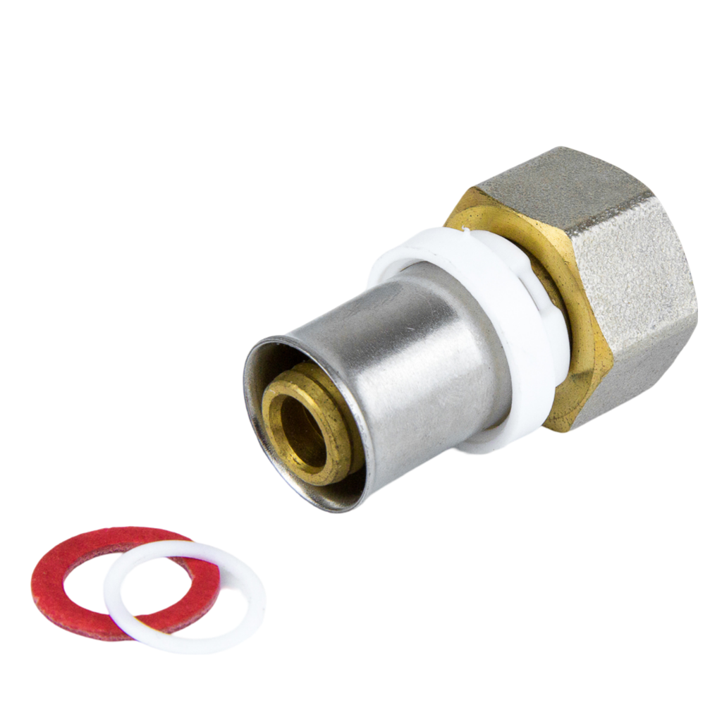 Соединитель пресс-муфта Aquasfera 8013 МП Дн16х1/2" НГ под плоское уплотнение