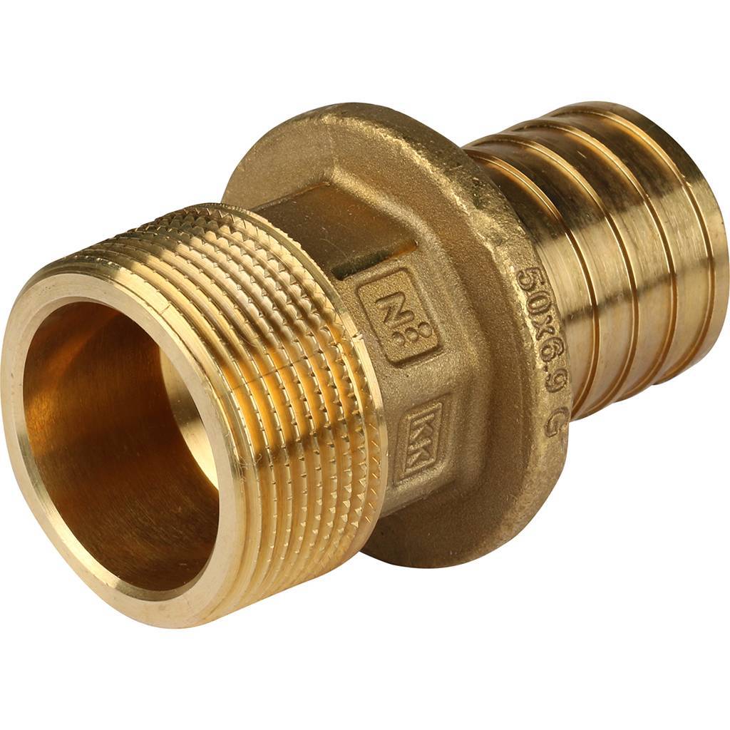 REHAU RAUTITAN Переходник с наружной резьбой 50-R 1 1/2 RX