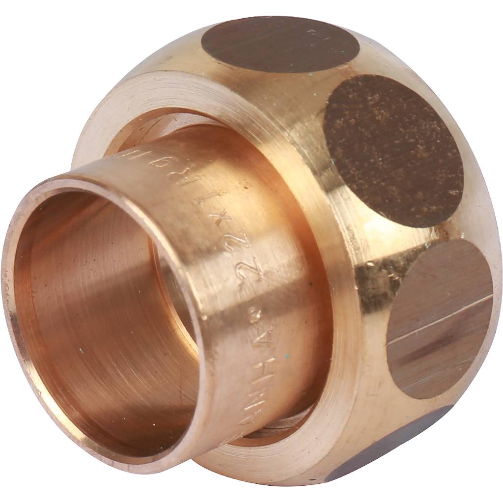 Разъемное соединение Sanha 22x1 ВП с плоским уплотнением 4359g бронза