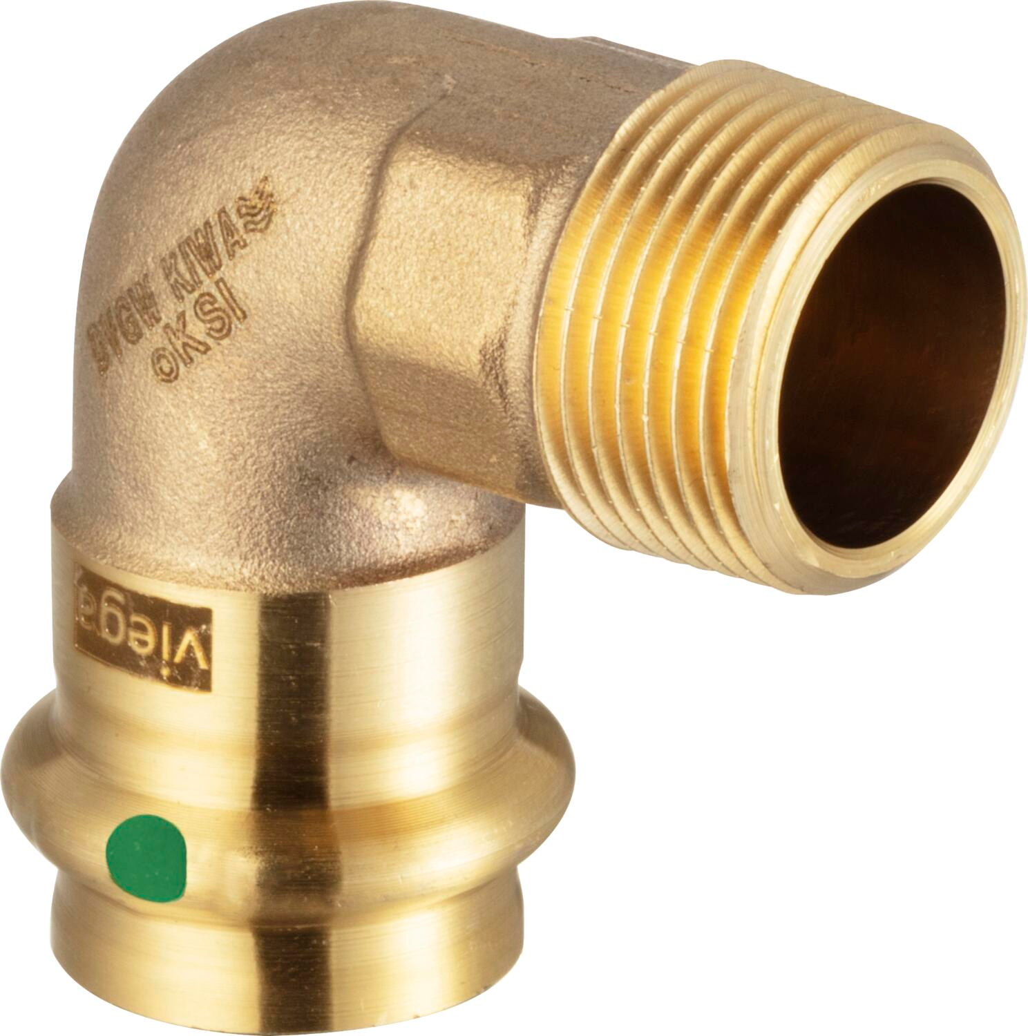 Угловой переход HP 90° Viega Sanpress c SC-Contur 28x1 бронза