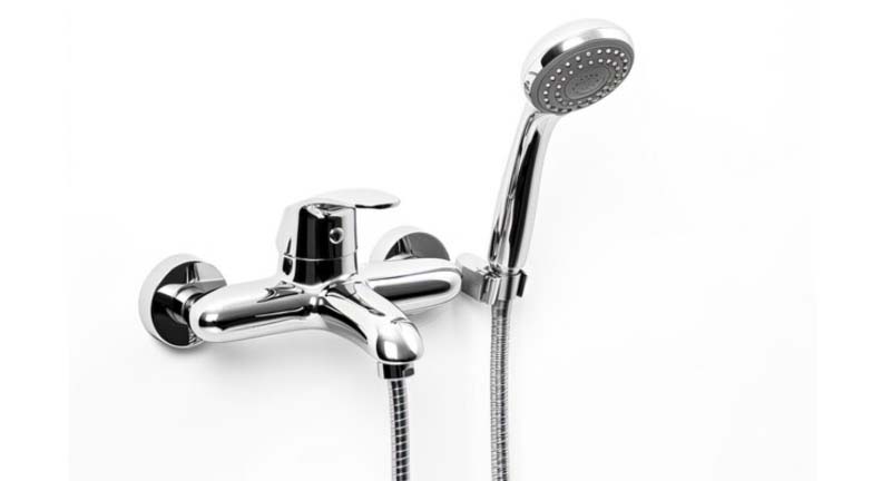 Установка смесителя на стену