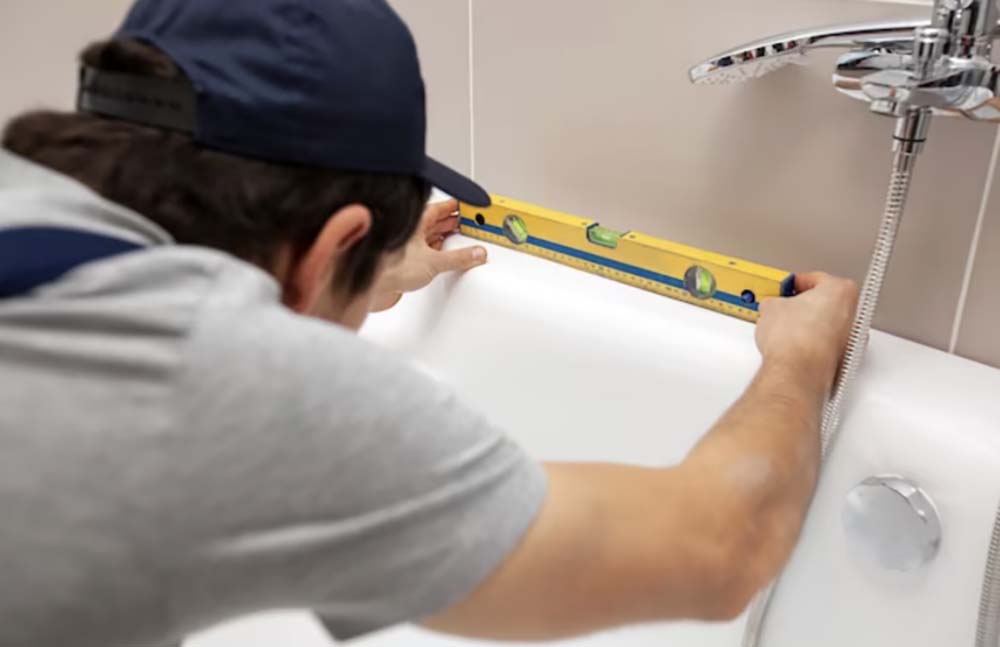 Монтаж ванны