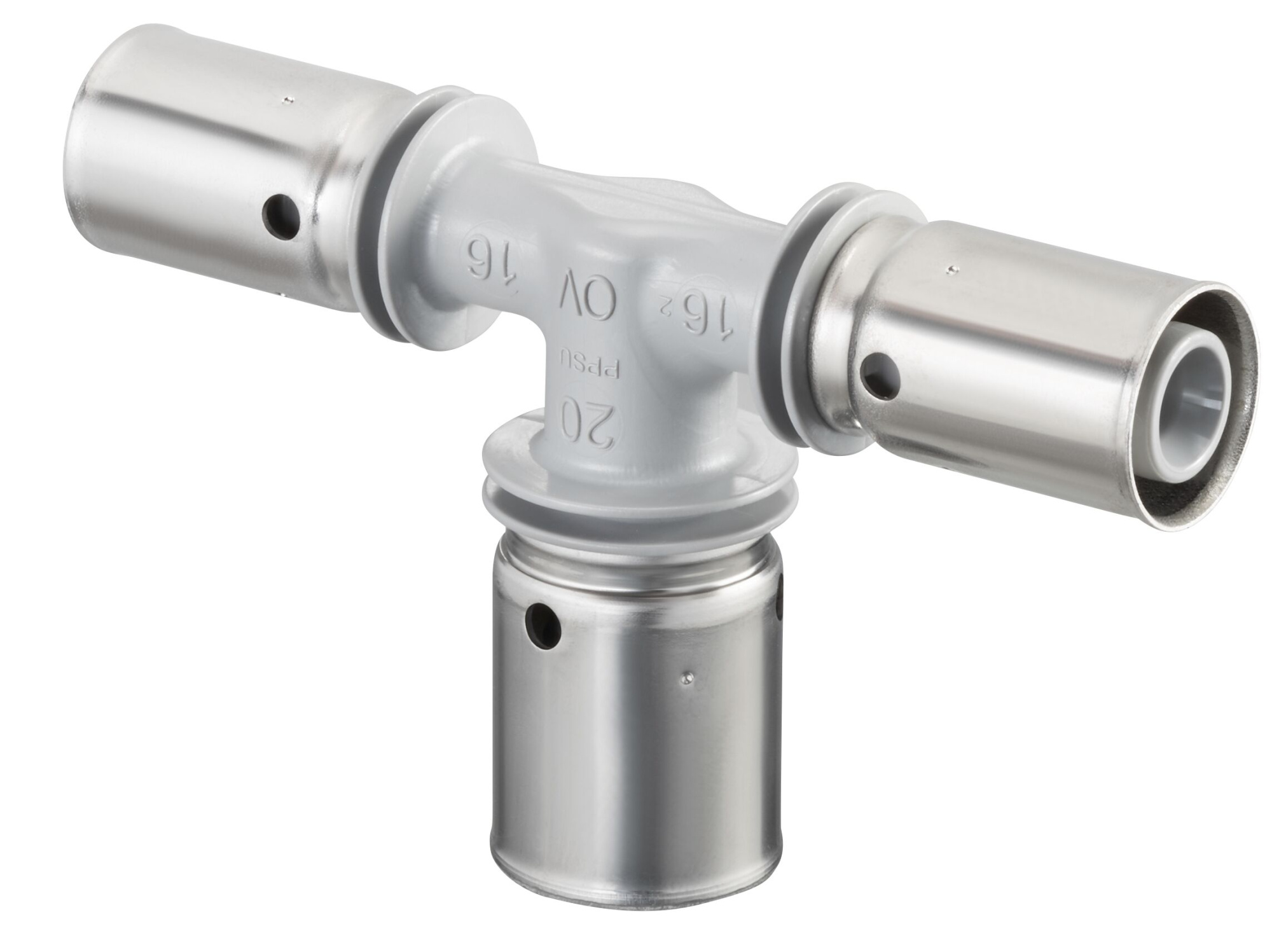 Тройник OVENTROP Cofit PDK 16х20х16 прессовый PPSU (полифенилсульфон PX)