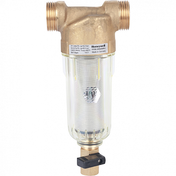 Фильтр сетчатый Honeywell FF06-3/4" AABRU на холодную воду с прямоточной промывкой ( со штуцером)