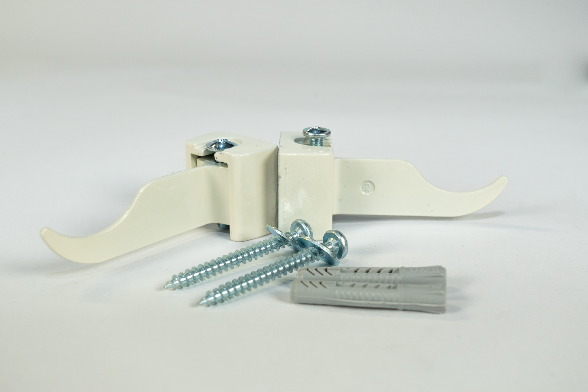 Кронштейн угловой регулируемый RIFAR (2 шт.) Айвори