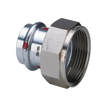 Разъемное соединение Viega Prestabo c SC-Contur 15x3/4" из оцинкованной стали с плоским уплотнением 