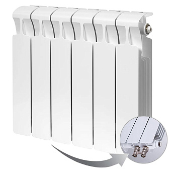 Радиатор биметаллический RIFAR RIFAR MONOLIT 350 MVL 6 секций