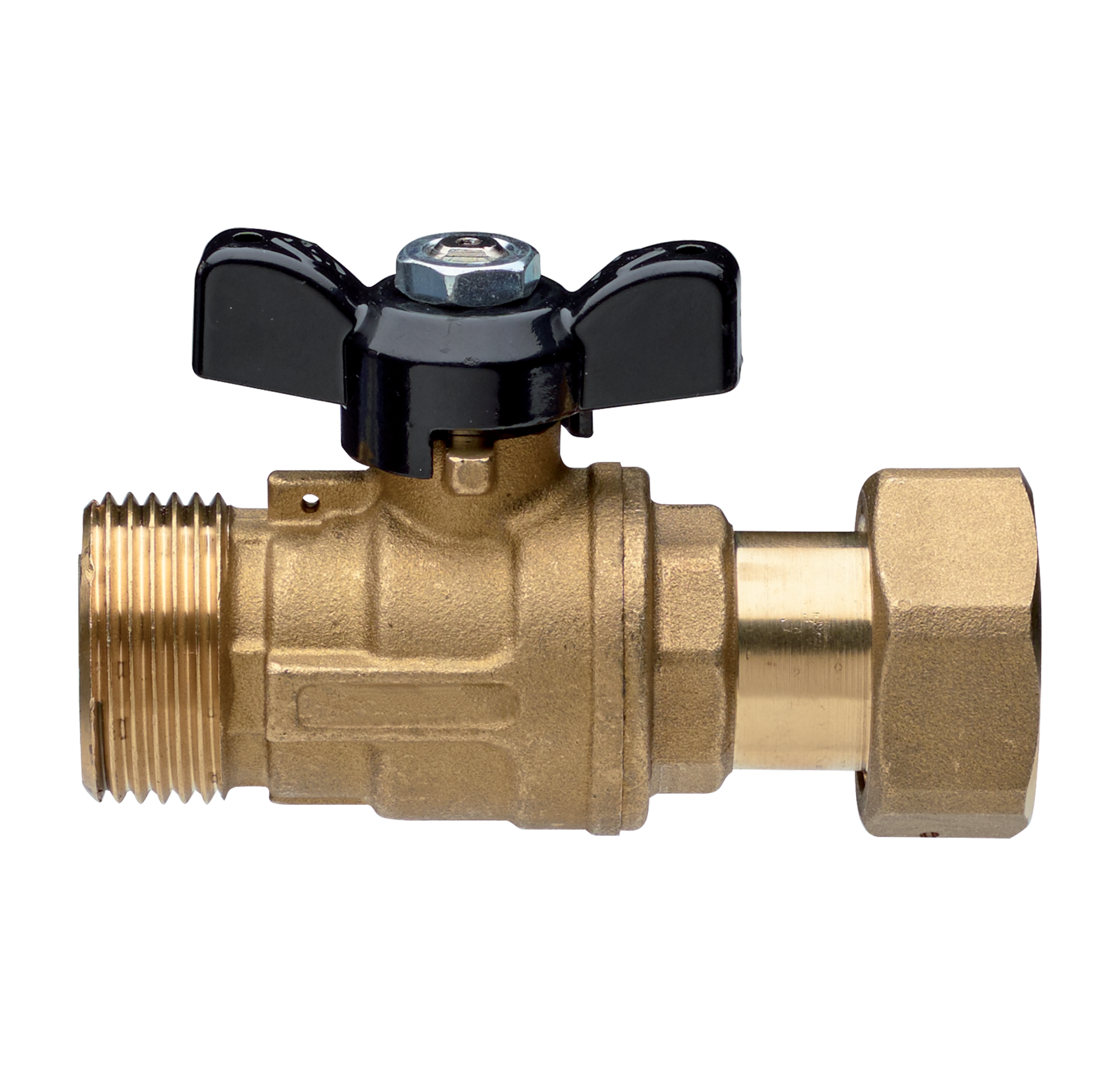 Кран шаровой RUBINETTERIE BRESCIANE EXPO-SFER 6624 1" НР/НГ полнопроходной (бабочка)